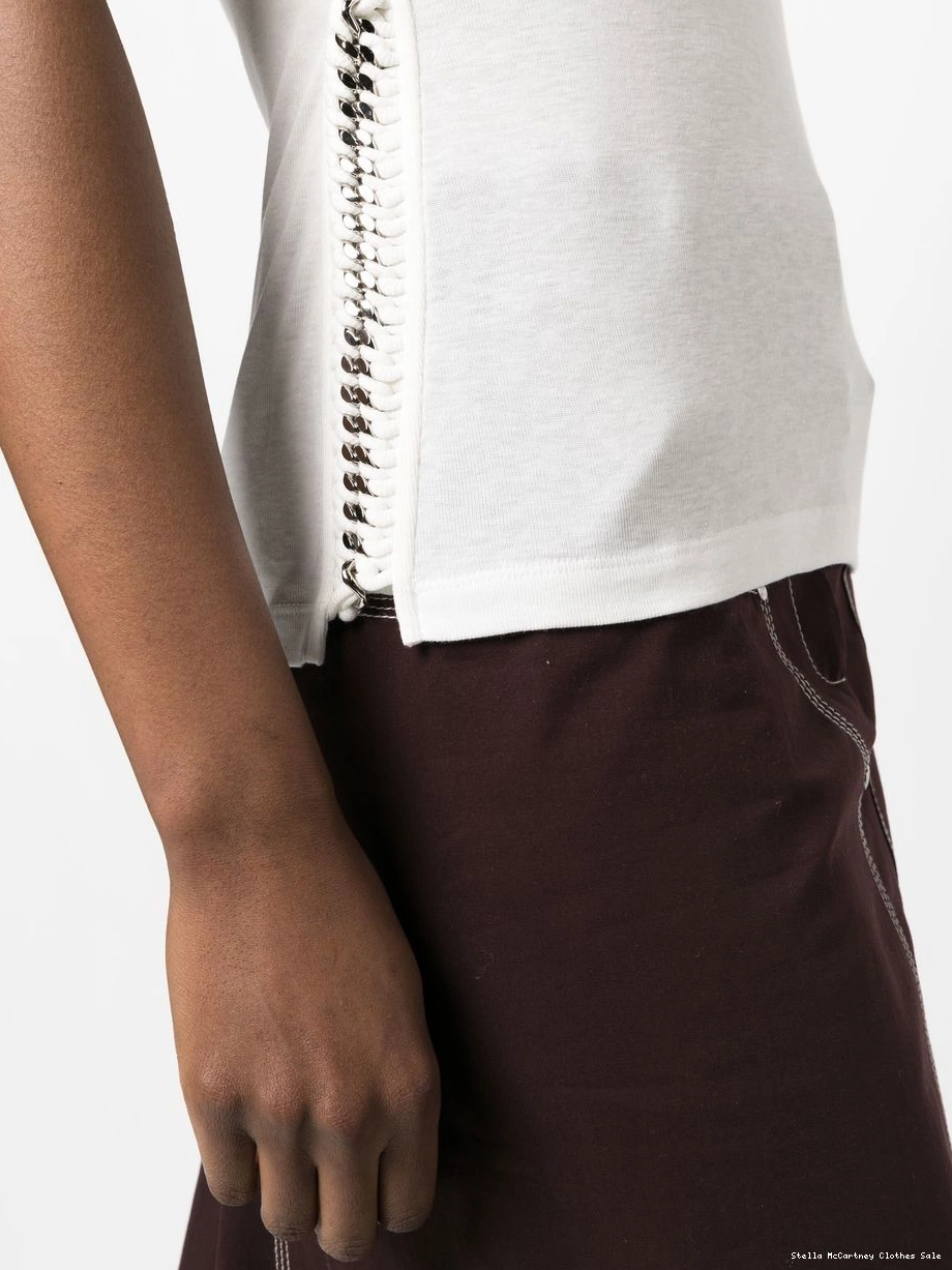 Affordable detail McCartney short-sleeve Women Stella T-shirt chain-link 0803
